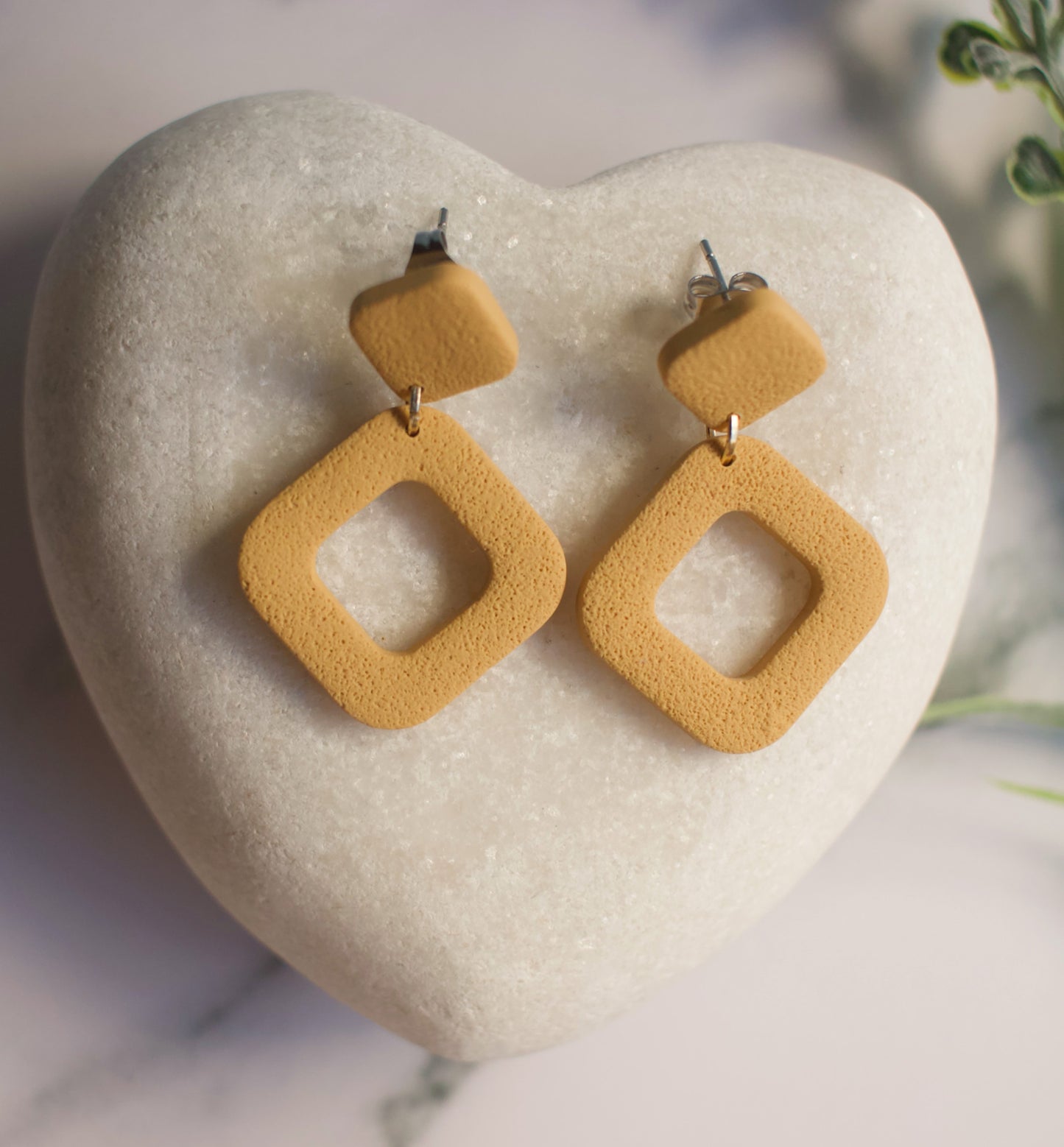 Textured Off-set Squares | Marigold Matte