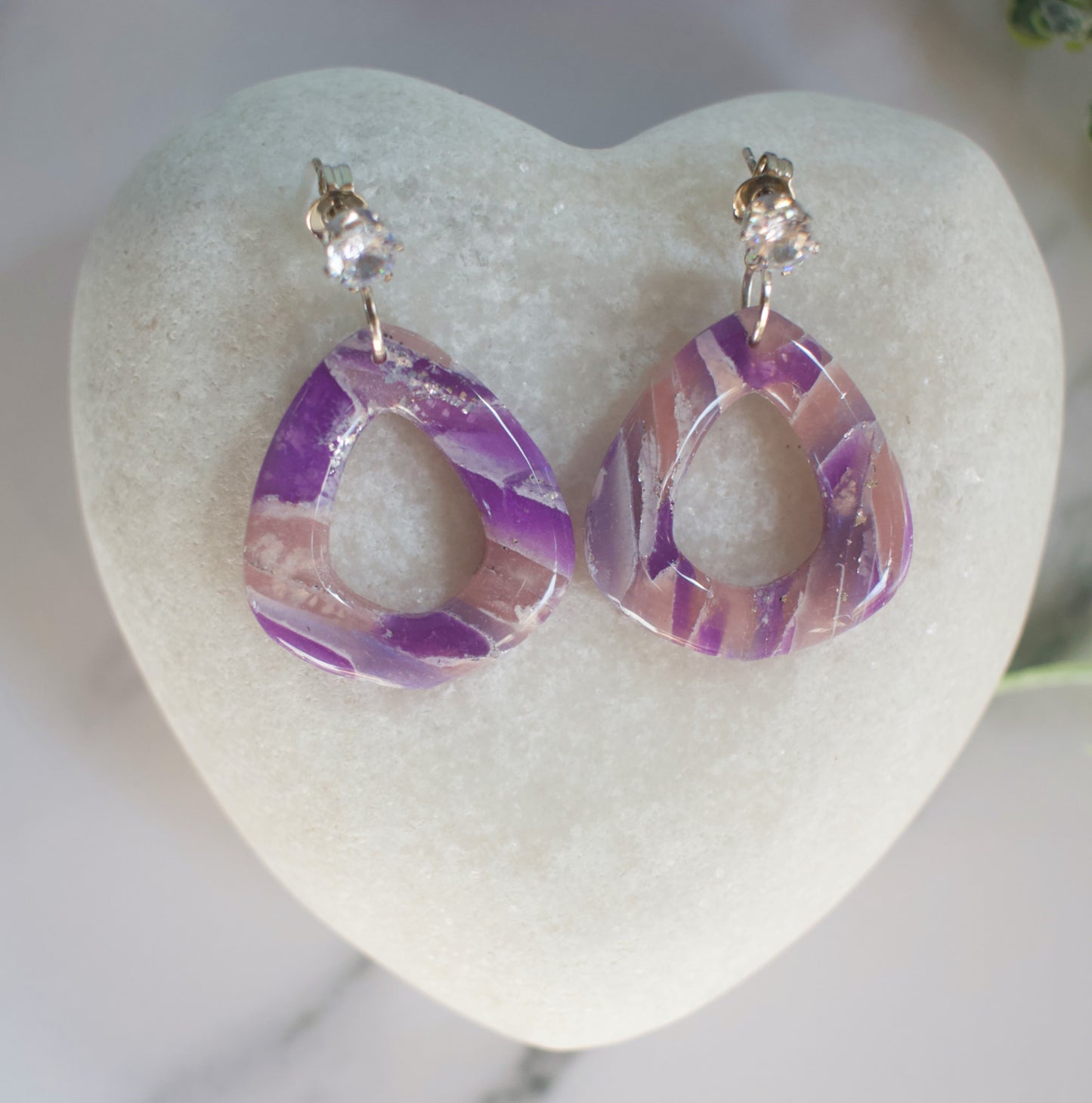 Enchanted Stone | Cutout Fat Drops | Amethyst Mist