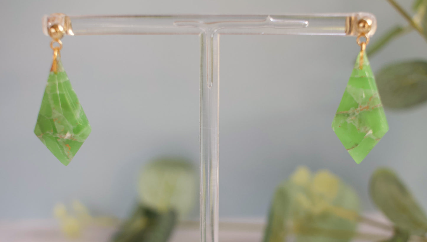 Enchanted Stone Kite Drops | Faux Jade