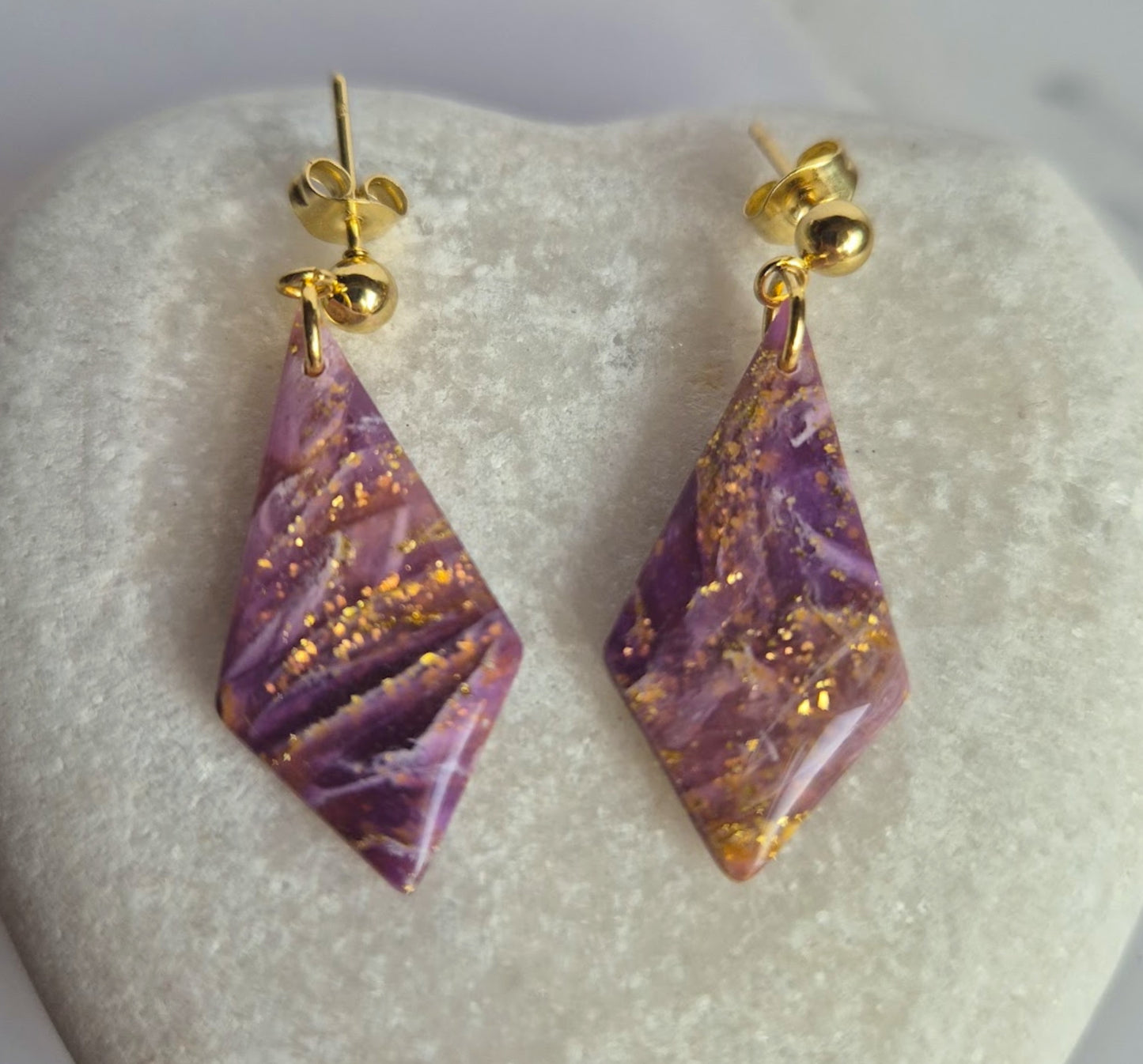 Enchanted Stone | Kite Drops | Gilded Aubergine