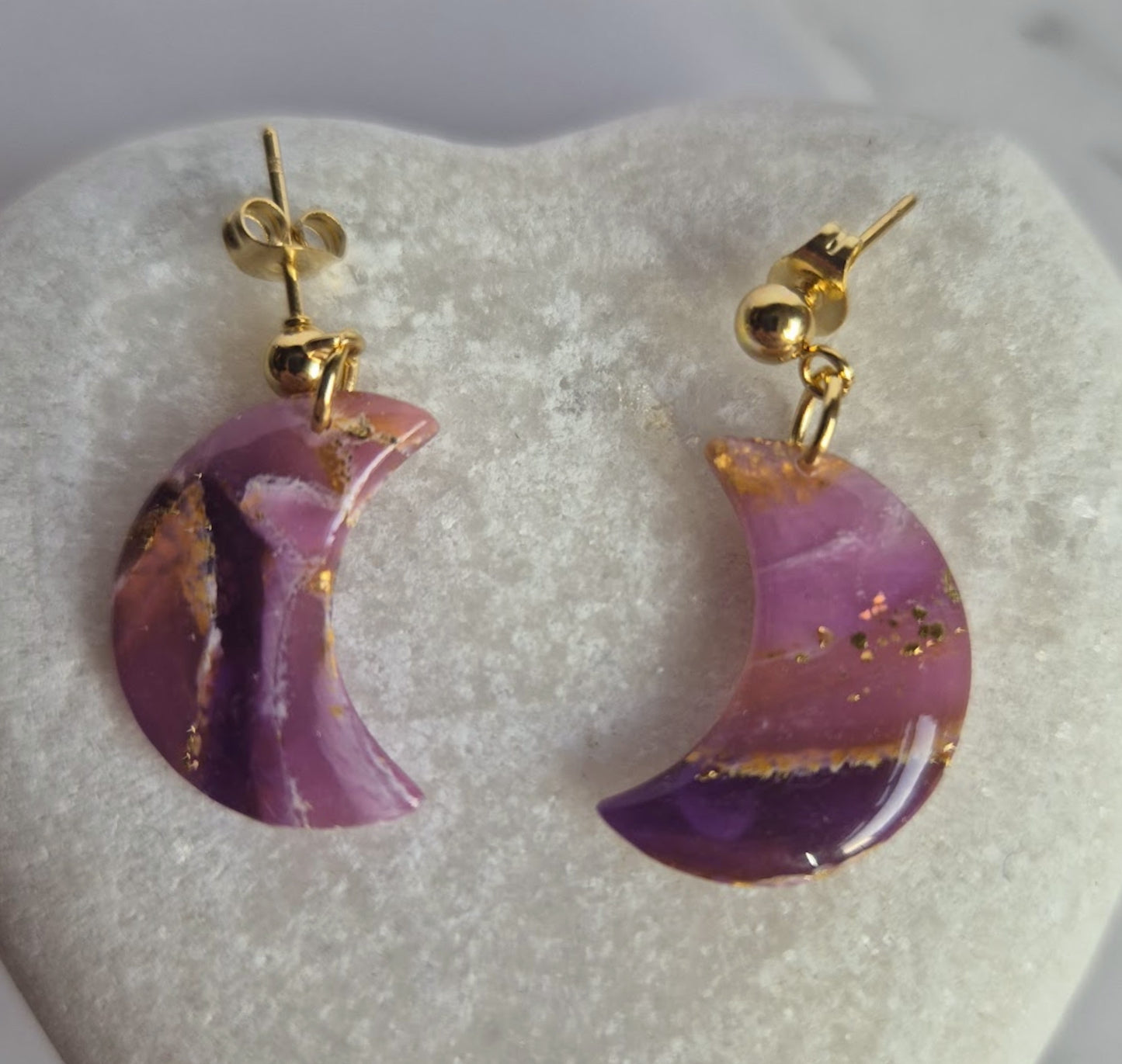 Enchanted Stone | Moon Drops | Gilded Aubergine