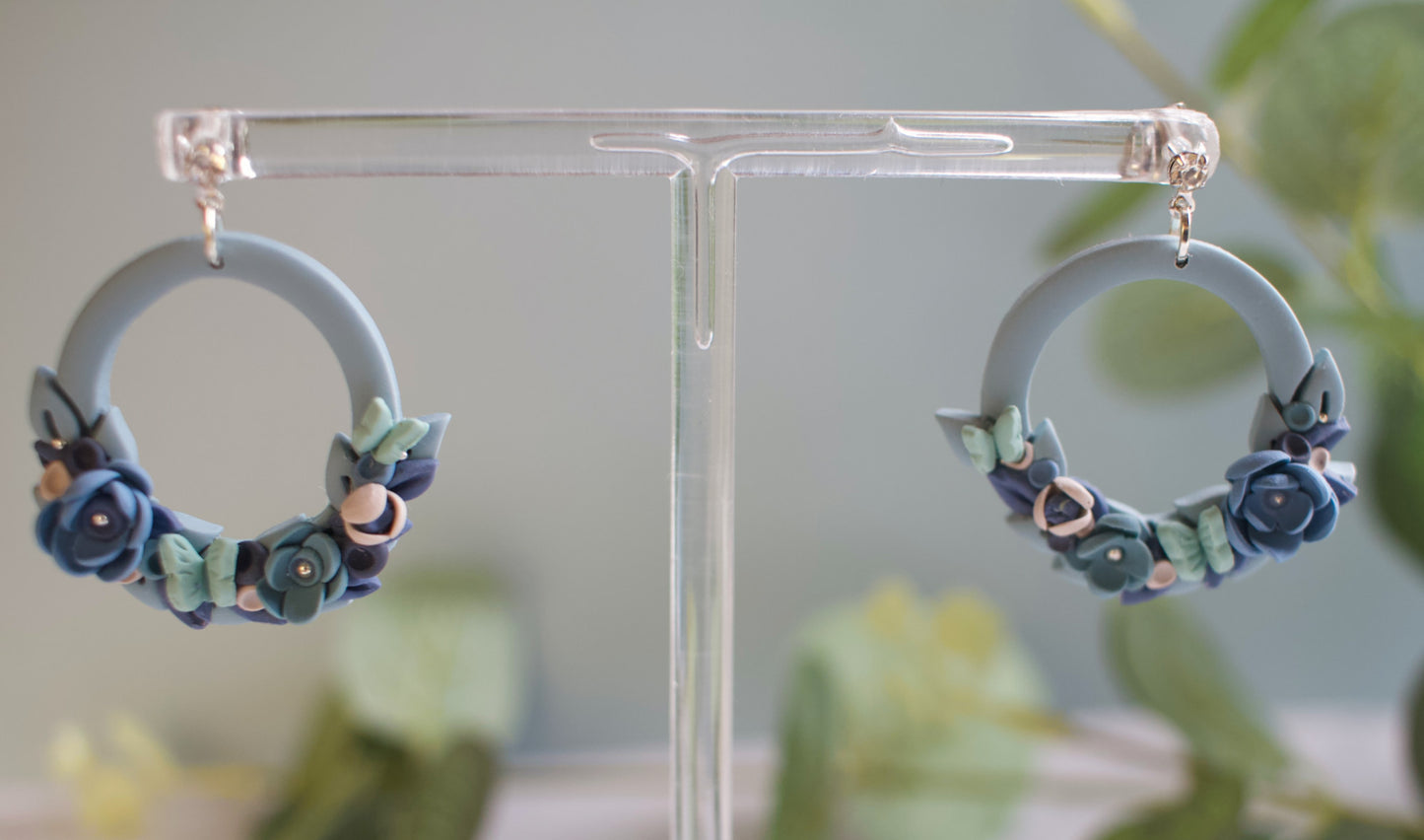 Floral Circles - Large | Blues