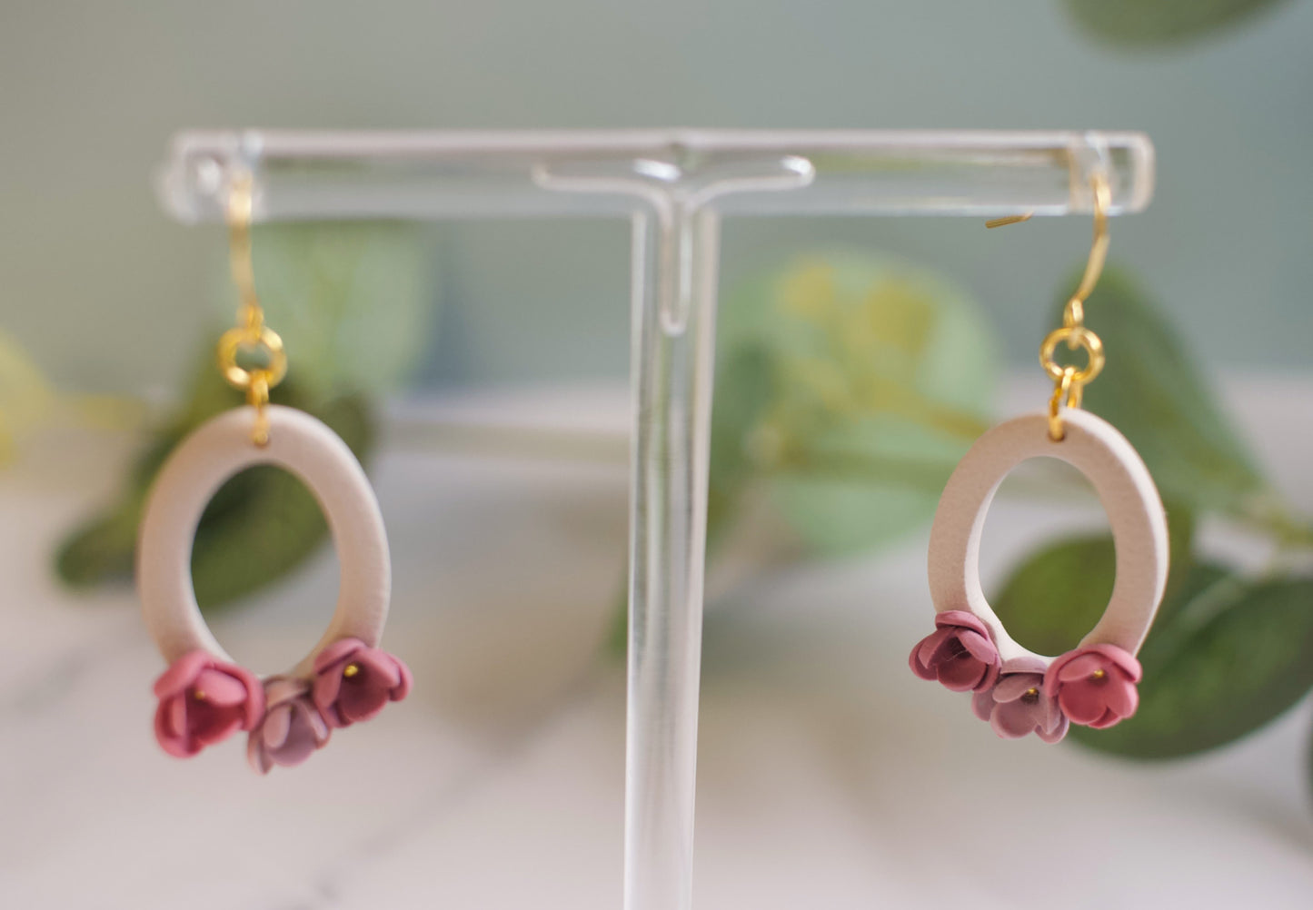 Floral Oval Small | Beige Pink