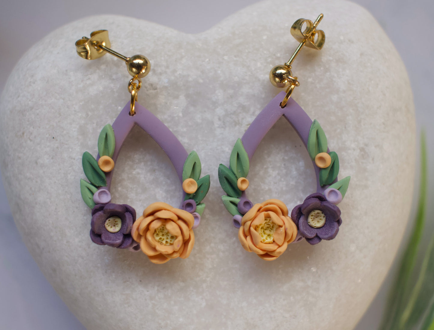 Floral Teardrop - Small | Violet