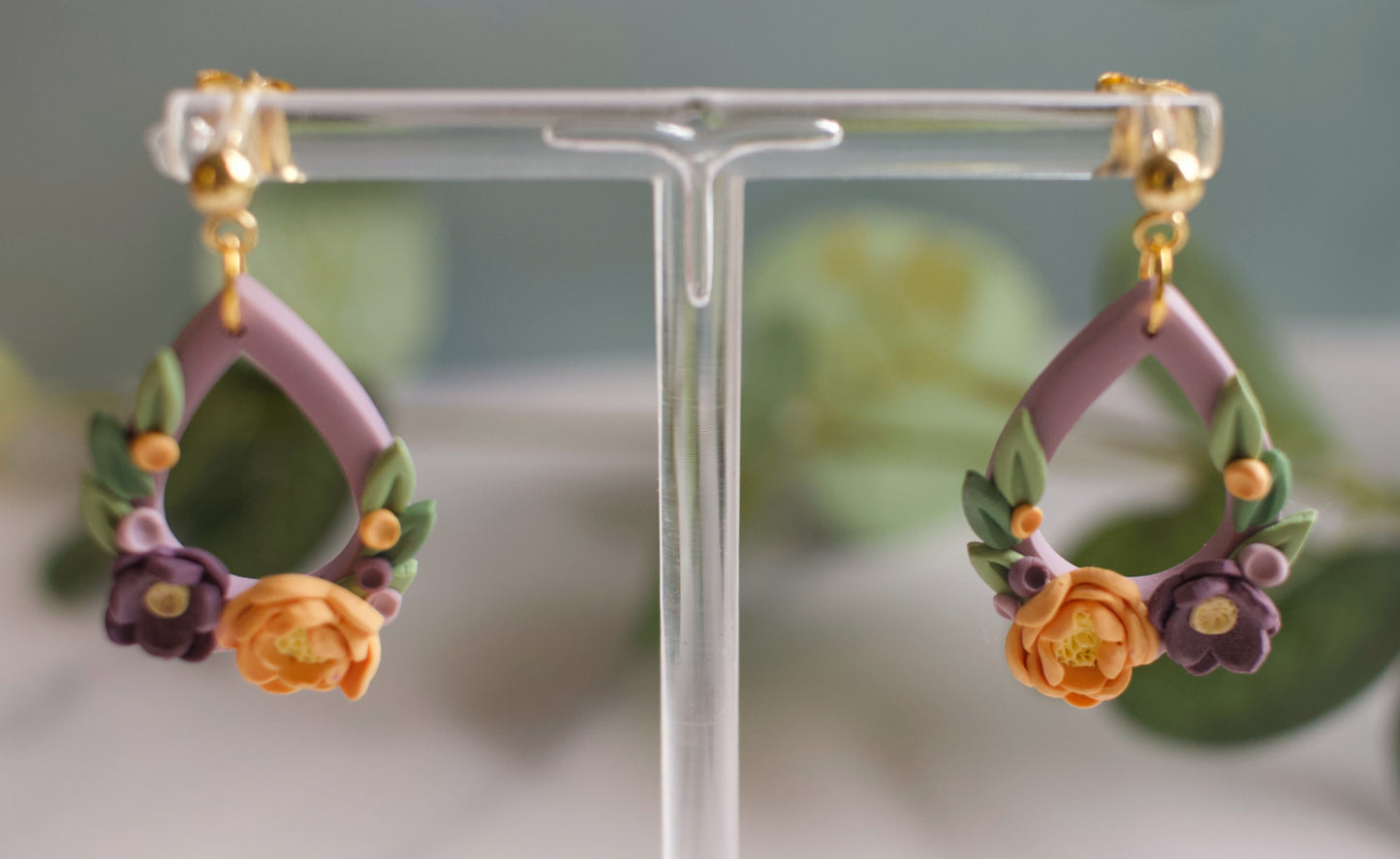 Floral Teardrop - Small | Violet