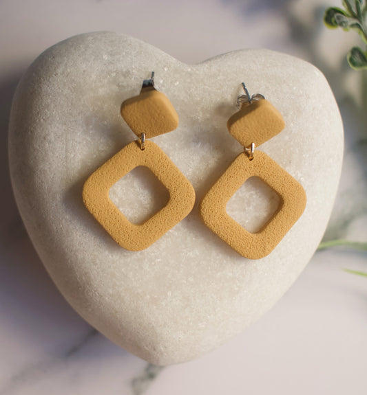 Textured Off-set Squares |  Marigold Matte