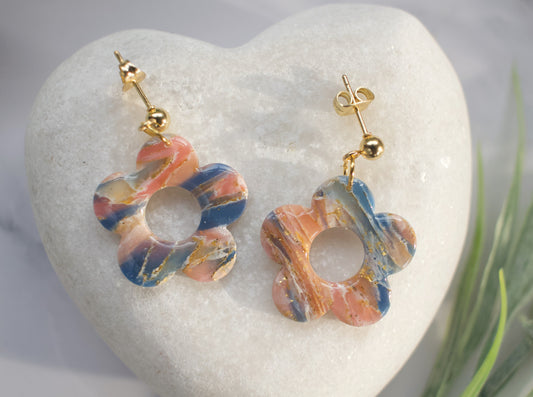 Enchanted Stone Cutout Flowers | Aurora Coral