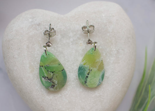 Enchanted Stone Rounded Teardrops | Silver Fern