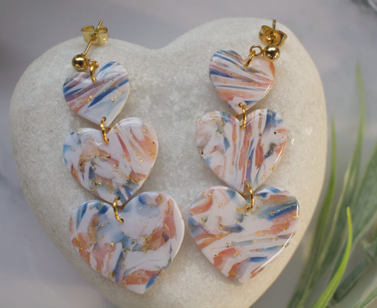 Enchanted Stone Heart Drops  | Whisper Tide