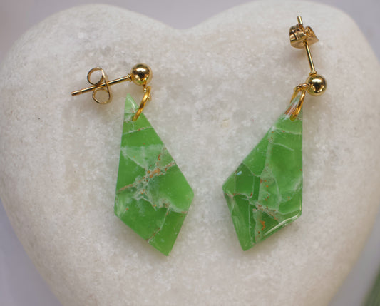 Enchanted Stone Kite Drops | Faux Jade