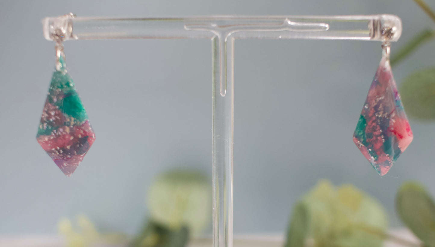 Enchanted Stone Kite Drops | Seaglass Blossom | Coral Bloom