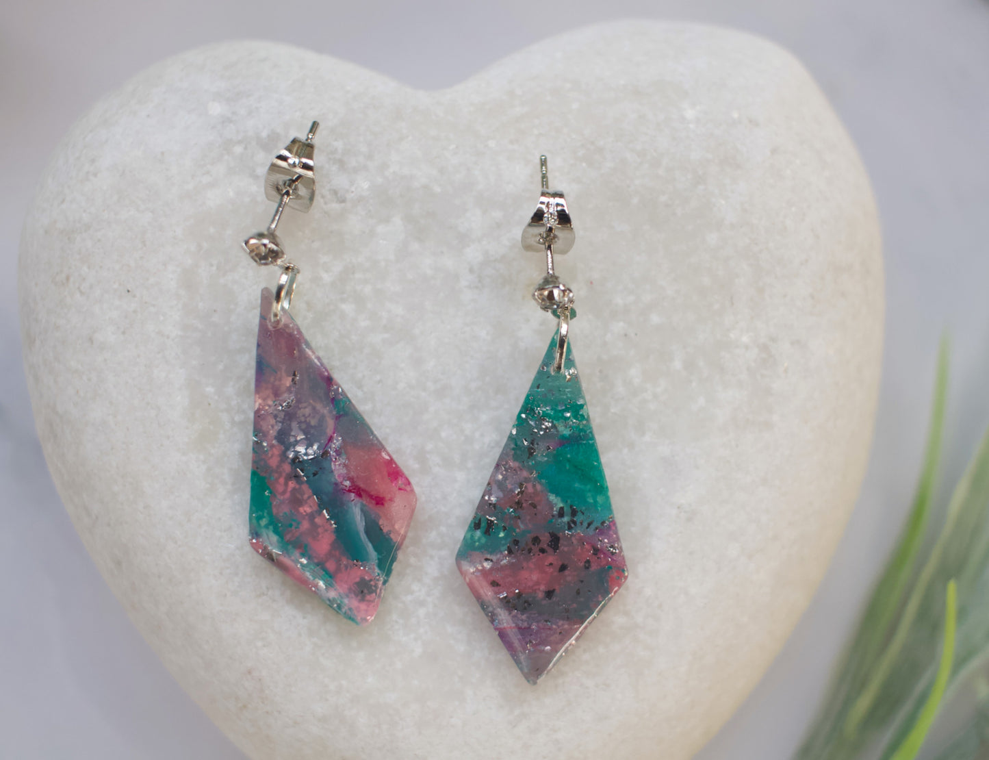 Enchanted Stone Kite Drops | Seaglass Blossom | Coral Bloom