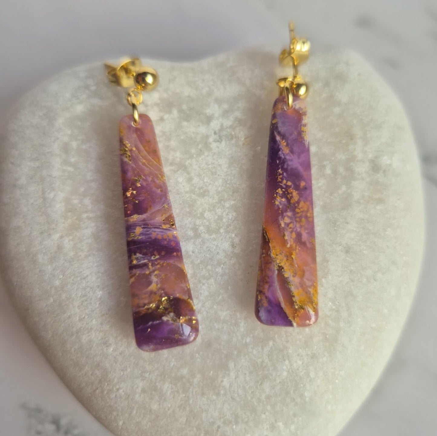 Enchanted Stone | Long Drops | Gilded Aubergine