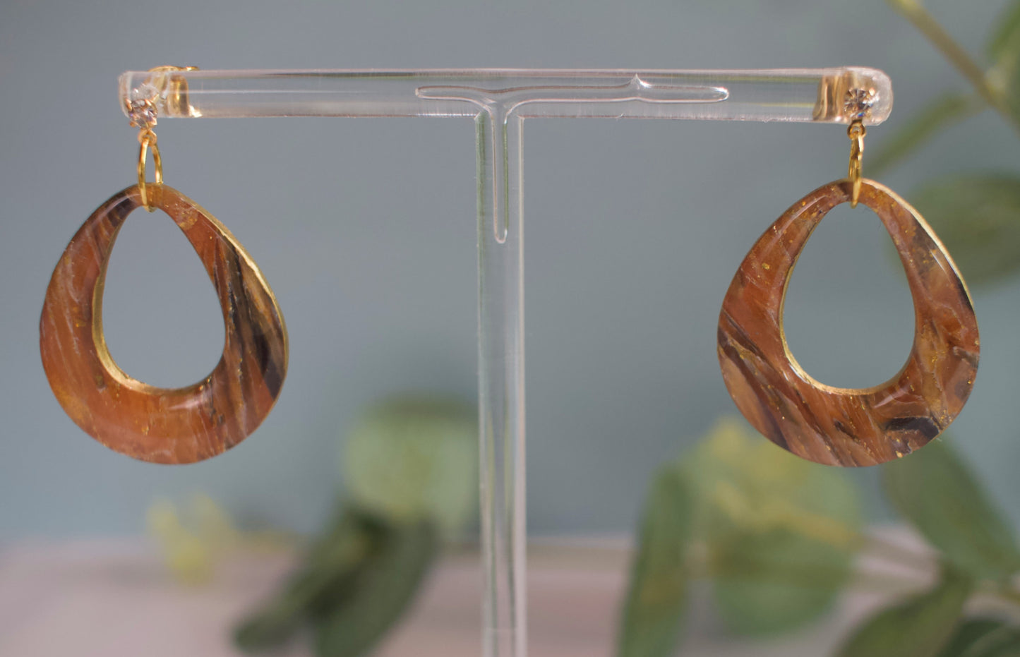 Enchanted Stone Large Rounded Triangle | Gold Tiger Stone