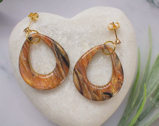 Enchanted Stone Large Rounded Triangle | Gold Tiger Stone