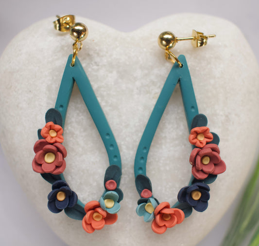 Autumn Teardrop - Long | Teal