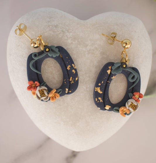 Harvest Blooms | Cut-out Pumpkin | Midnight Harvest