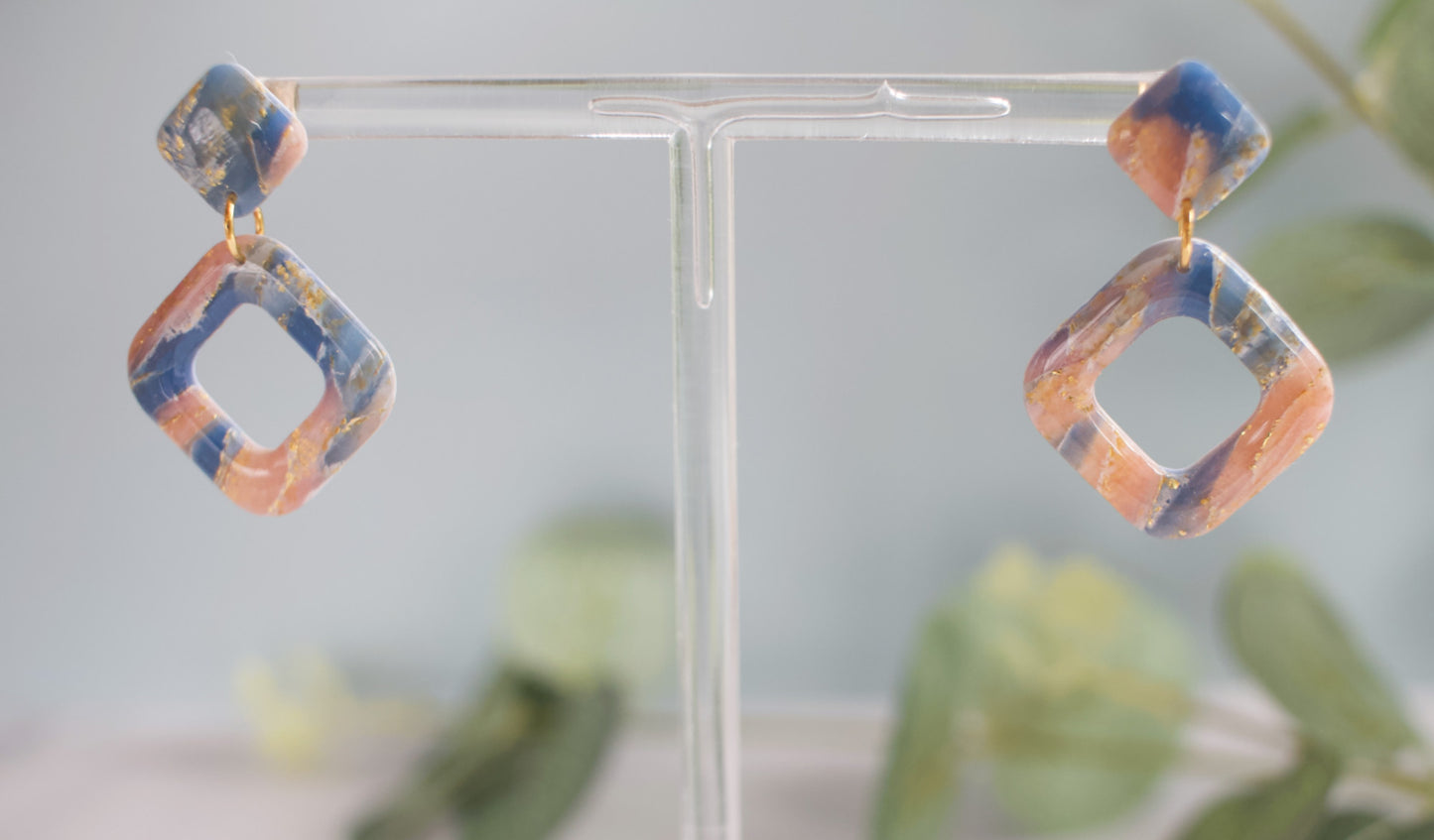 Enchanted Stone Off Set Squares | Aurora Coral